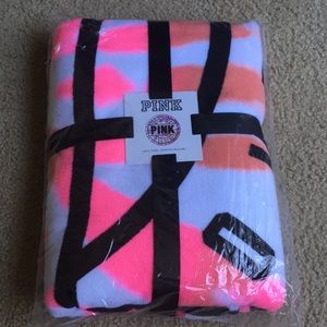 VS Pink Round Beach Towel